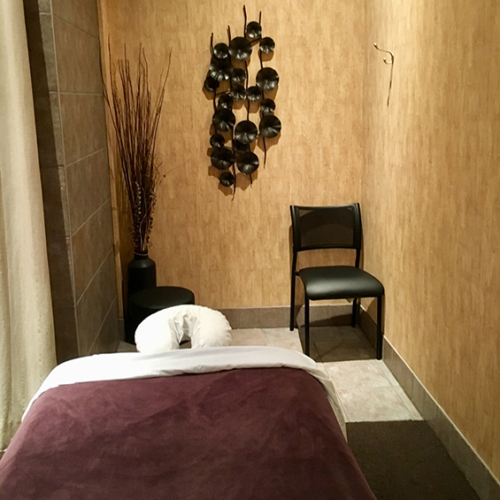 Massage Table - West Edmonton Photo of Massage Treatment Room, taken at the Alberta Momentum Massage Therapy Clinic in West Edmonton